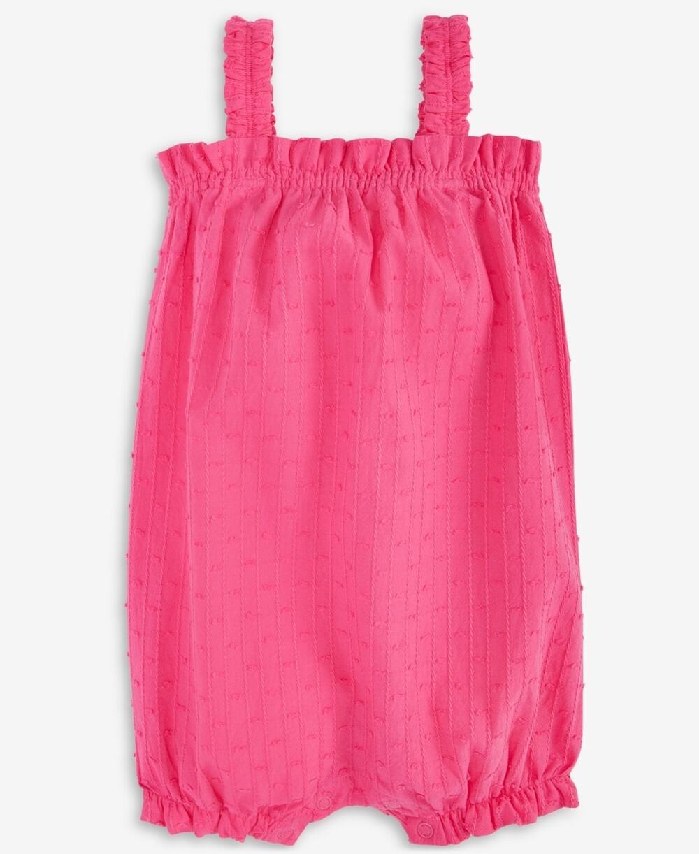 First Impressions Baby Girl Sunsuit Romper 3-6 Months Pink Shock Cotton NWT
